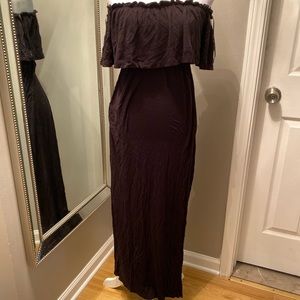Black maxi dress